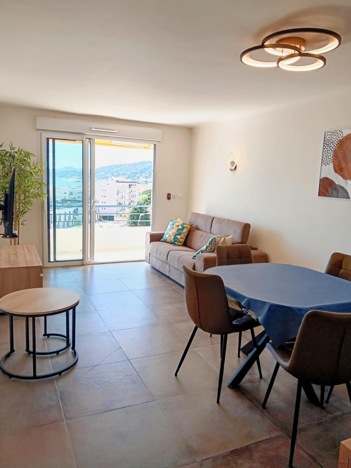 3 Pieces Vue Mer - Clim - 5 Min De La Plage A Pied Antibes Dış mekan fotoğraf